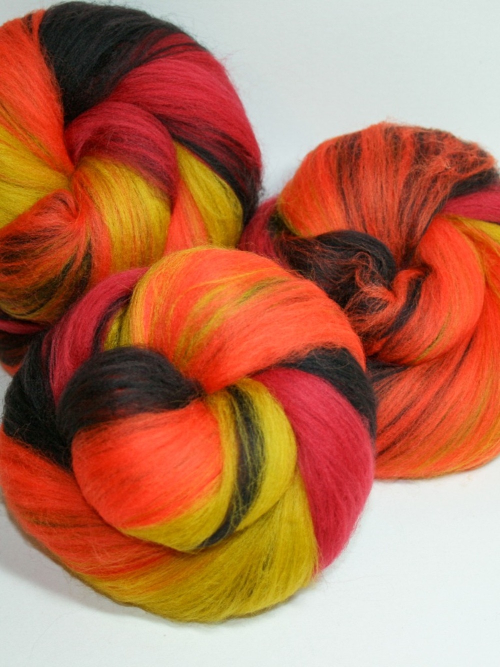 Fireside Merino Wool Handcarded Fiber Art Batts Spinning Weaving Nuno Felting